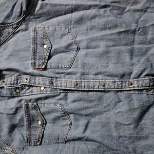 Blue Denim Button-Up Shirt